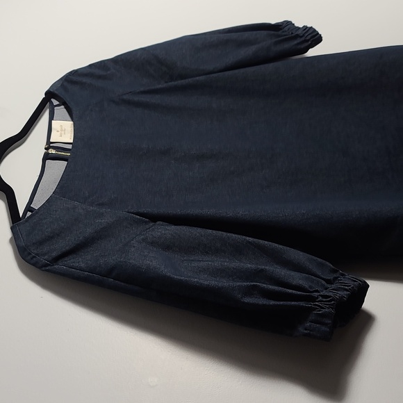 KATE SPADE New York Navy Denim 3/4 Sleeve Shift Dress Size 6 - Picture 7 of 15